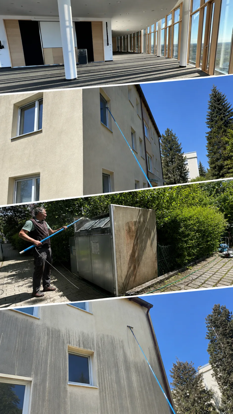 Büroreinigung, Fensterreinigung, Gebäudereinigung und Fassadenreinigung in München